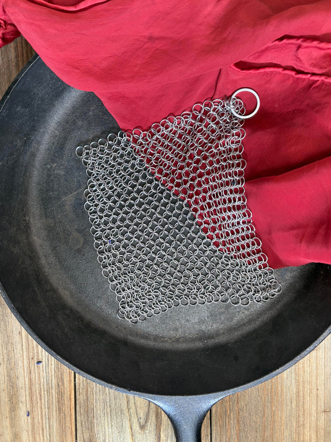 Chain Mail Cast Iron Cleaner