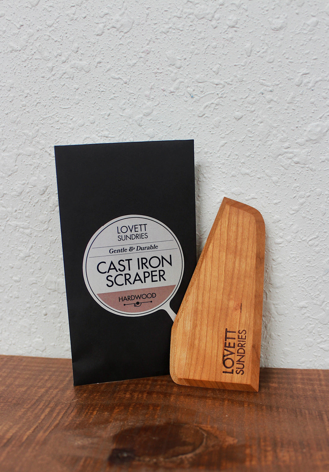 Hardwood Cast Iron Pan Scraper