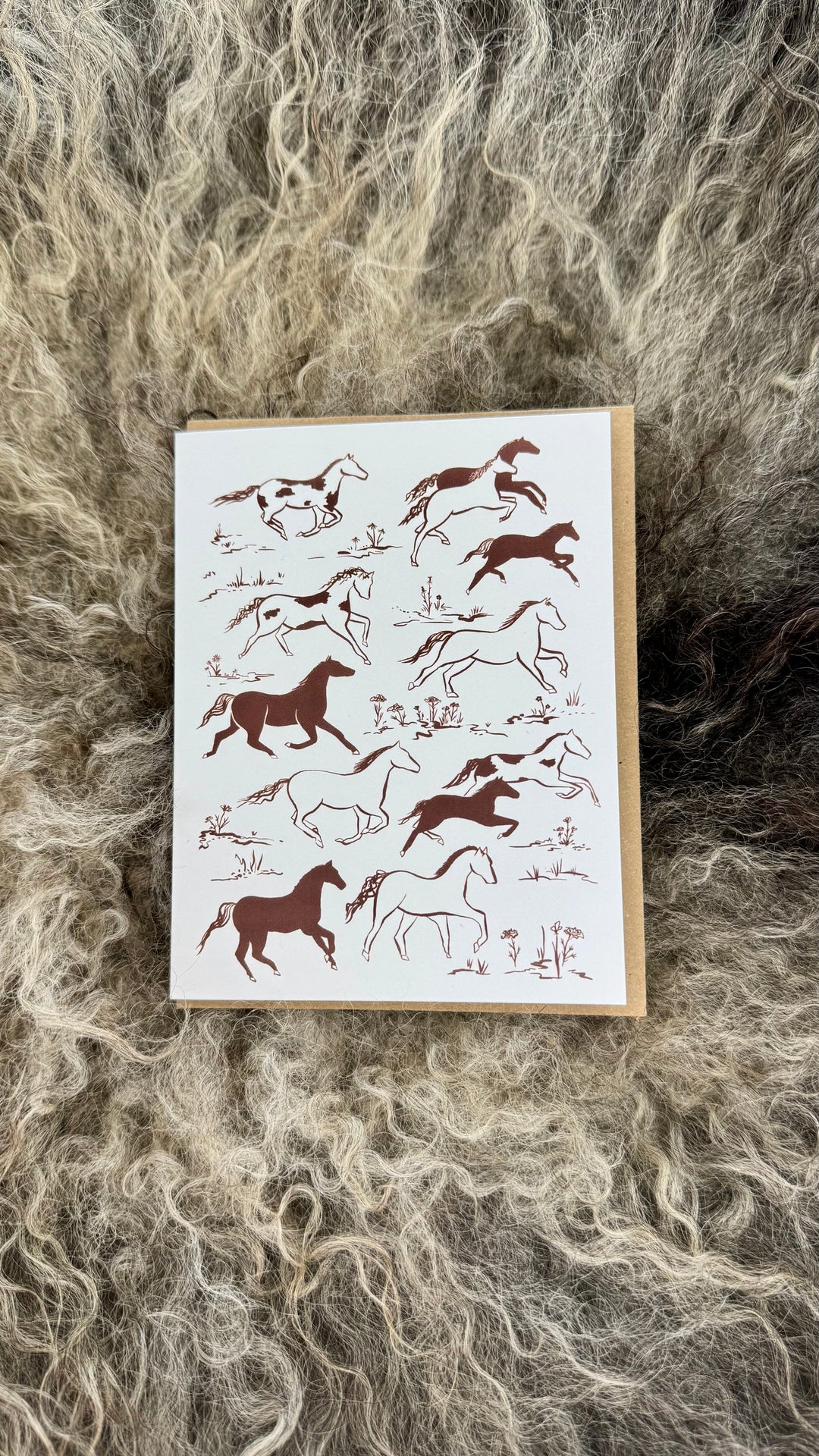 Wild Horses Elana Gabrielle Greeting Card