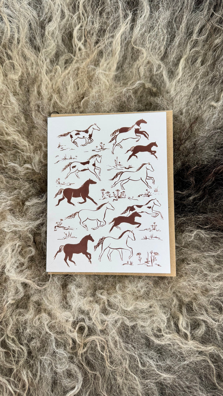 Wild Horses Elana Gabrielle Greeting Card