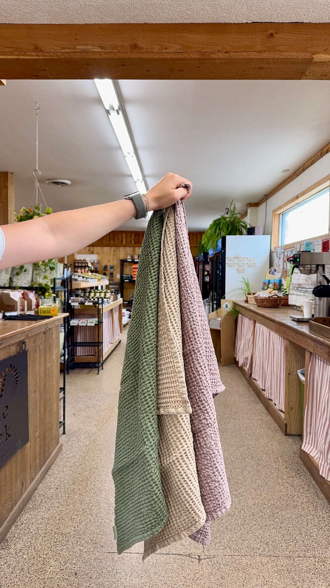Linen & Cotton Kitchen Towels (Forest Green)