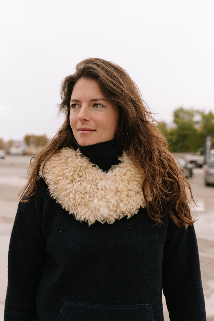 The Cutwind Collar (Sheepskin Wool Neck Wrap/Cowl)
