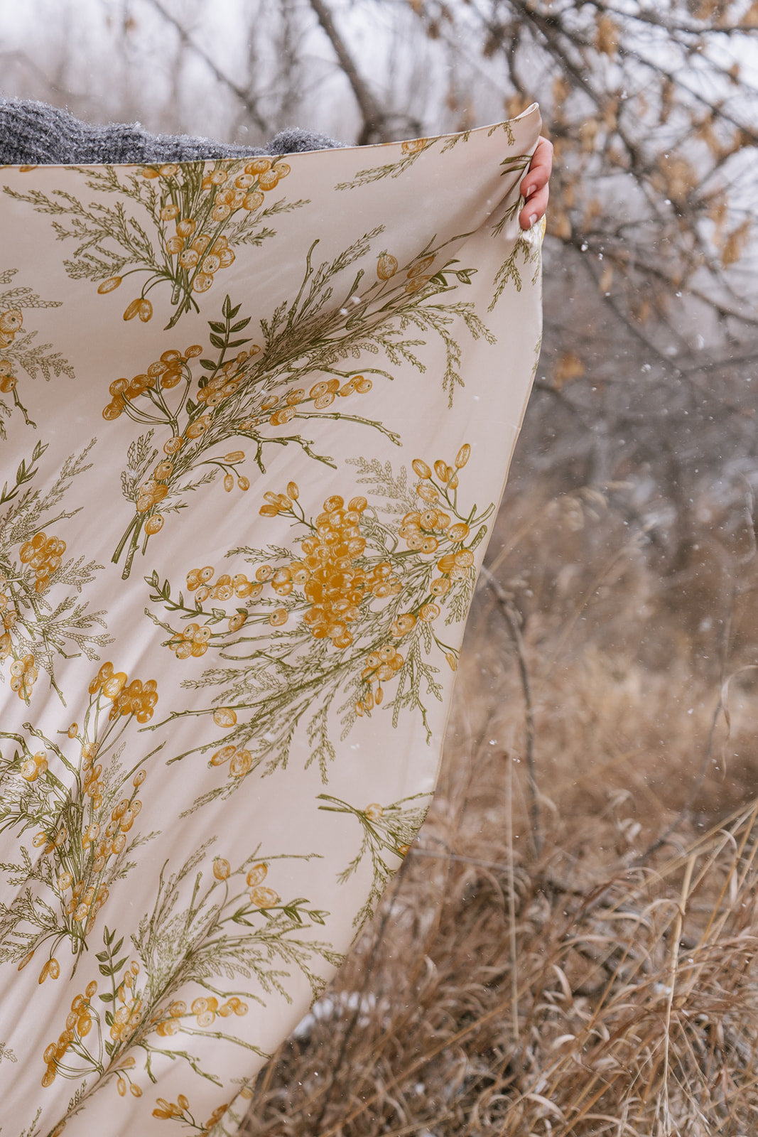 Golden Berry Silk Wild Rag Scarf & Bandana