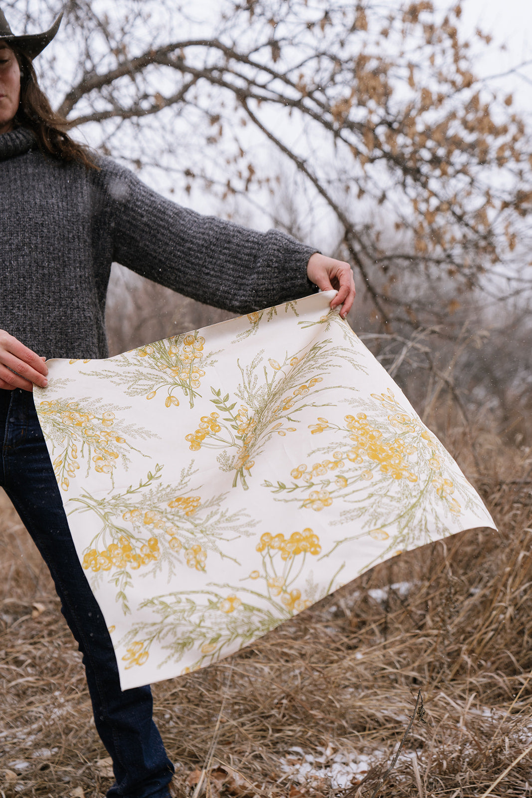 Golden Berry Silk Wild Rag Scarf & Bandana