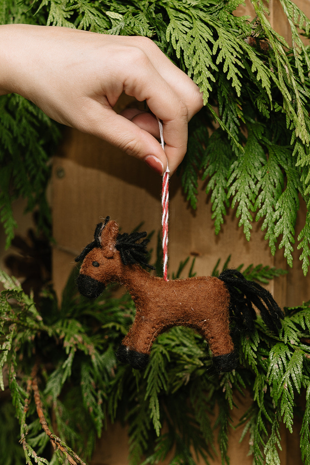 Felted Wool Farm Animal Ornaments (3D)