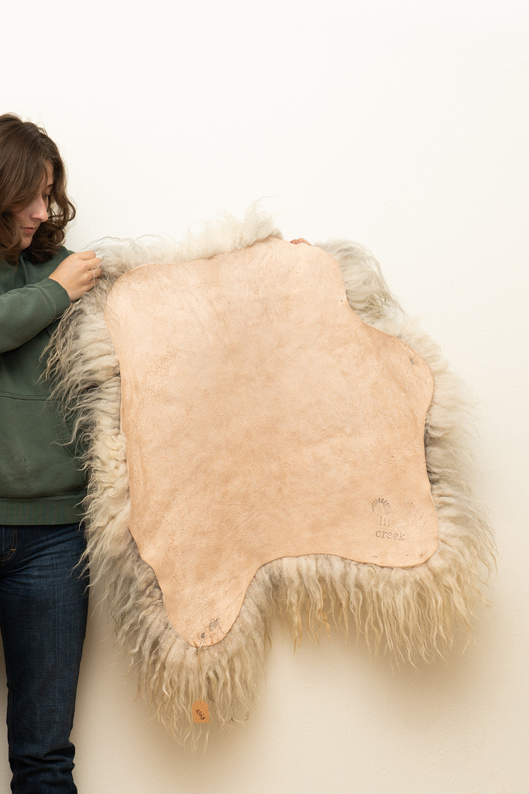 SNARL - Icelandic Sheepskin "11B" - White/Silver/Tan Tricolor