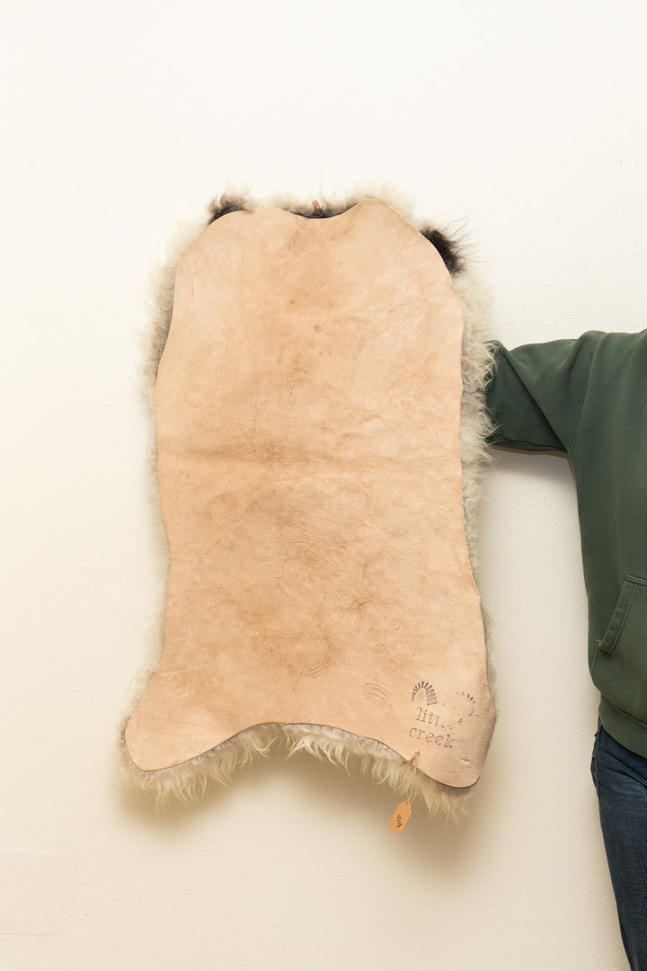 BRINDLE - Icelandic Sheepskin "#9" - Golden/ Black/ Grey