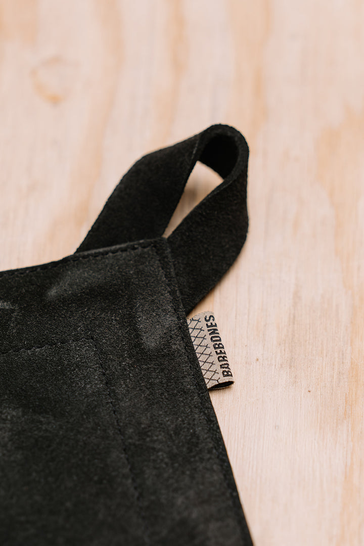 Hot Pad- Suede Black Leather