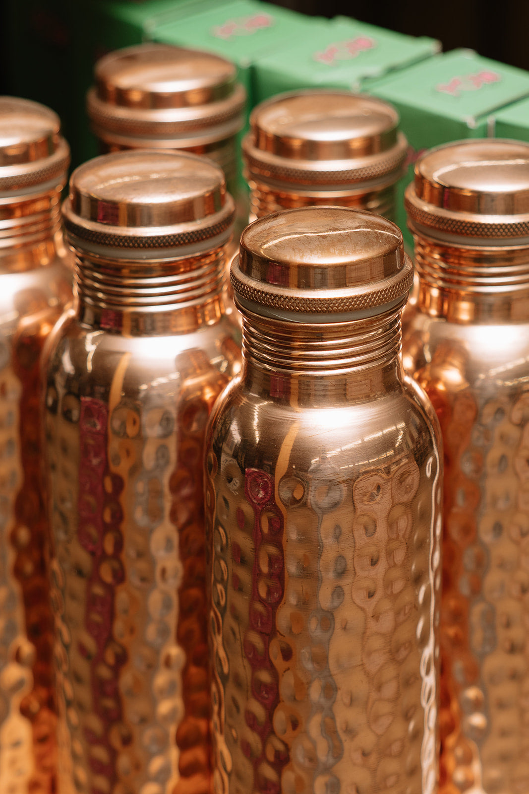 Hammered Copper Water Bottle