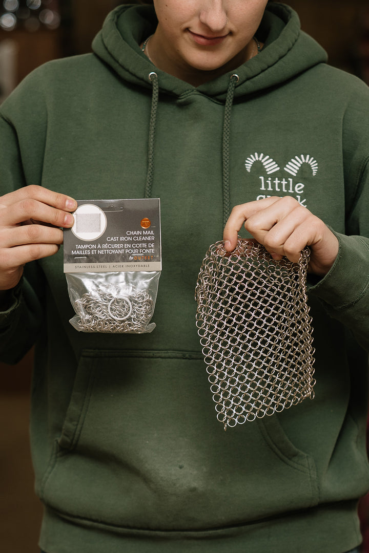 Chain Mail Cast Iron Cleaner