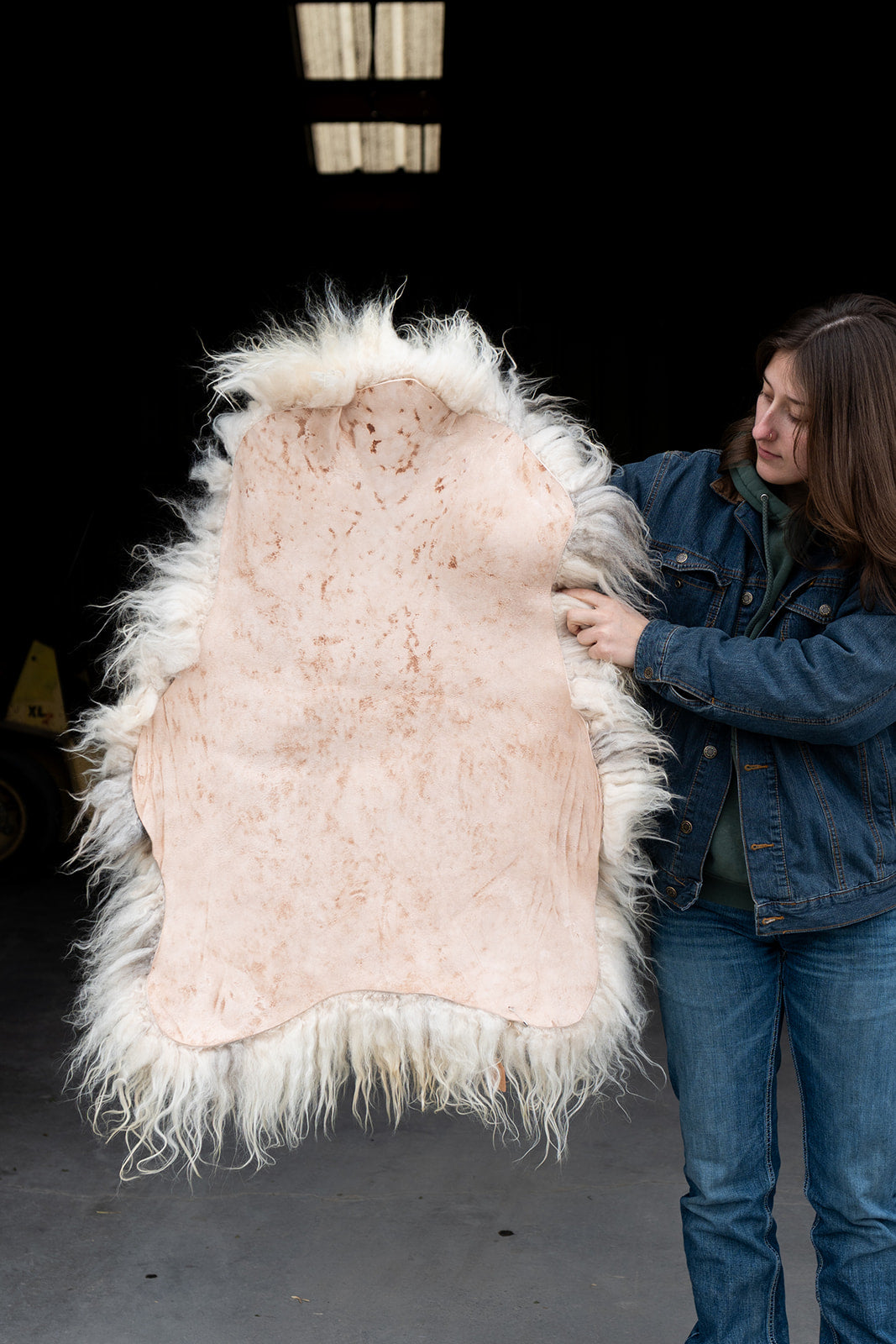 SUNSEA - Icelandic Sheepskin "EE" - White, Gold and Brown