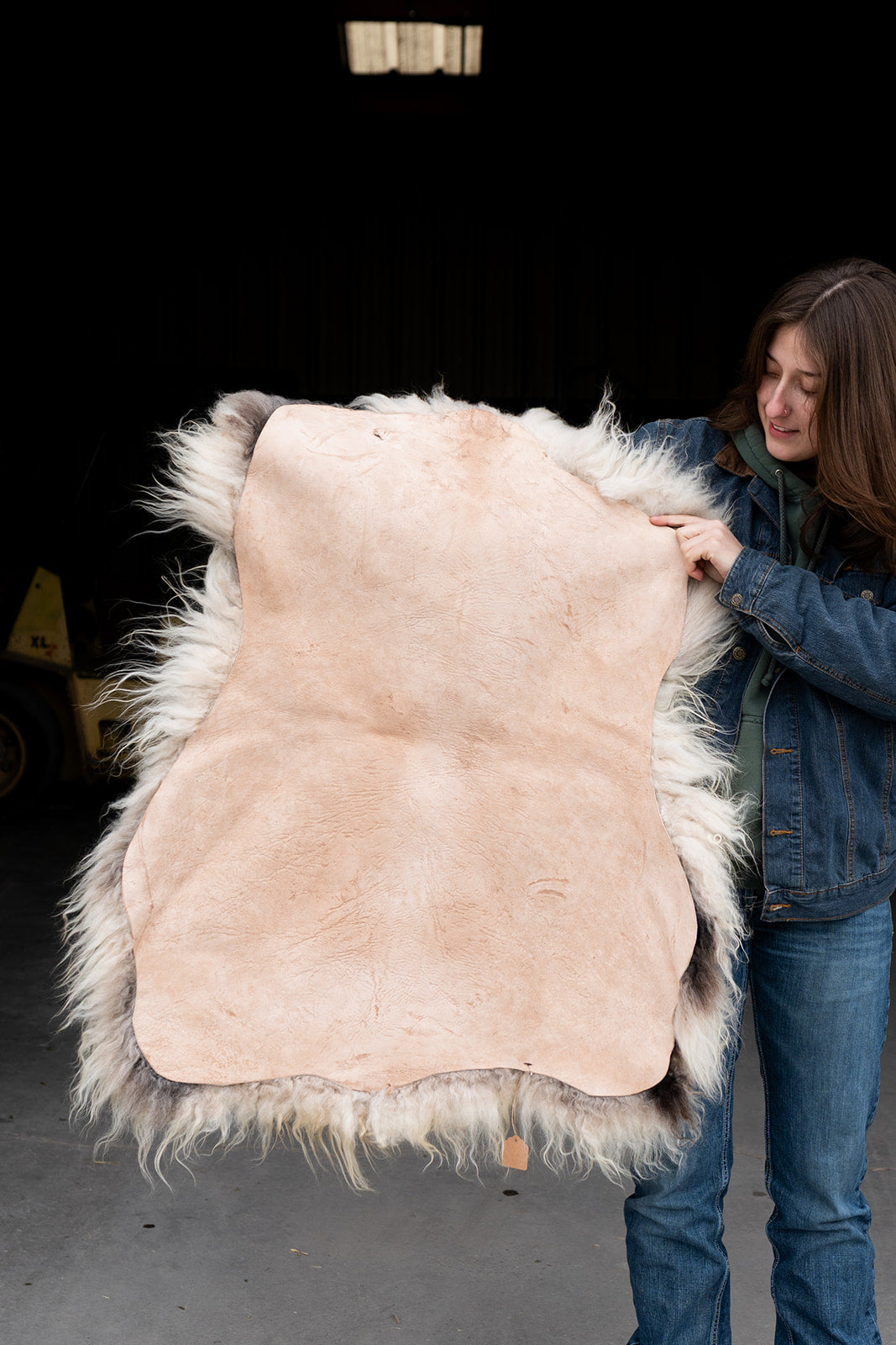 AURUM - Icelandic Sheepskin "GG" - Gold and White