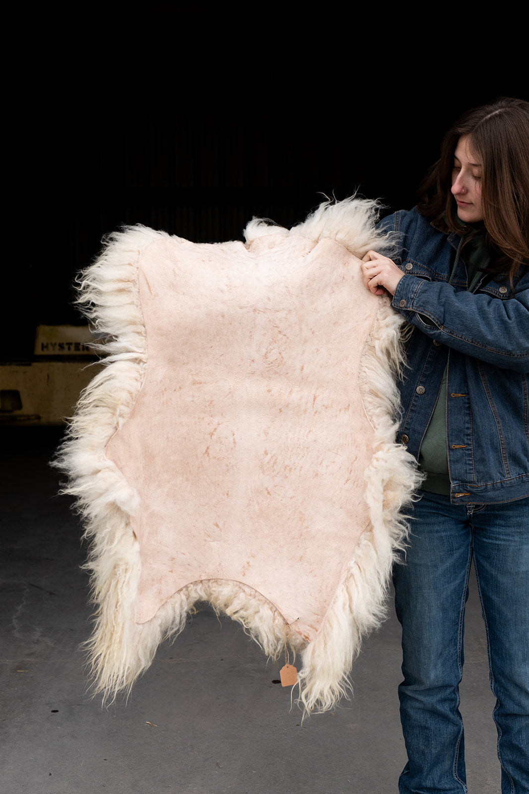 IVORY FLAME - Icelandic Sheepskin "HH" - Gold and White