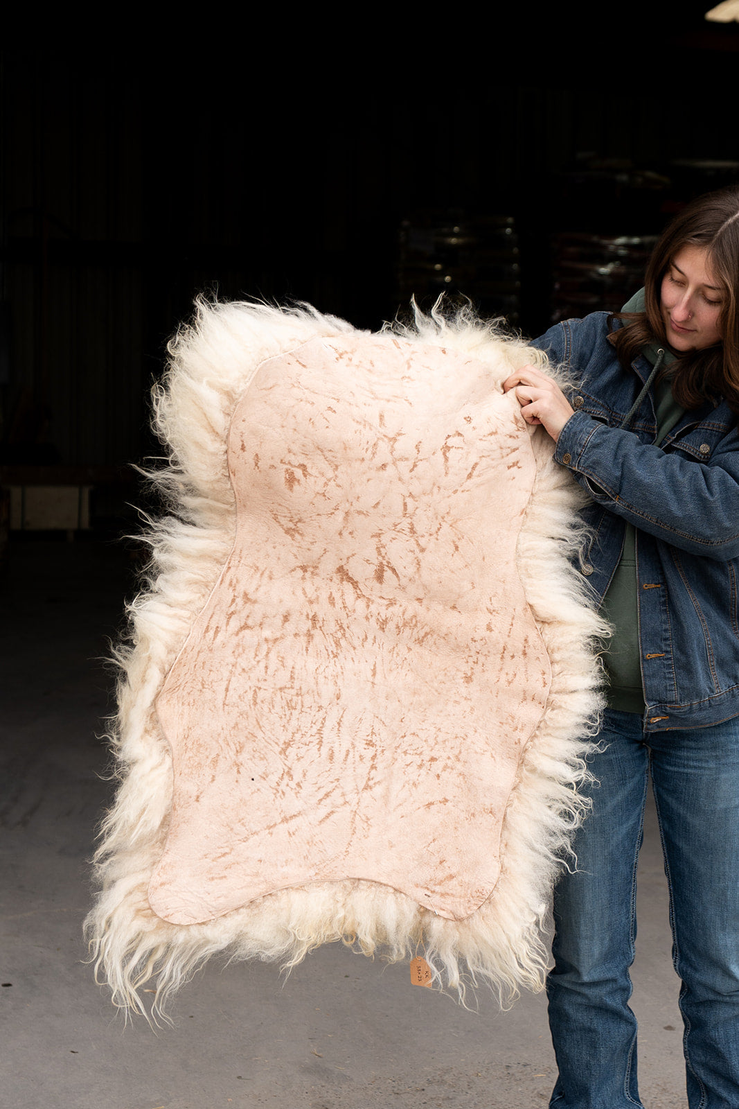 LUX - Icelandic Sheepskin "KK" - Gold and White